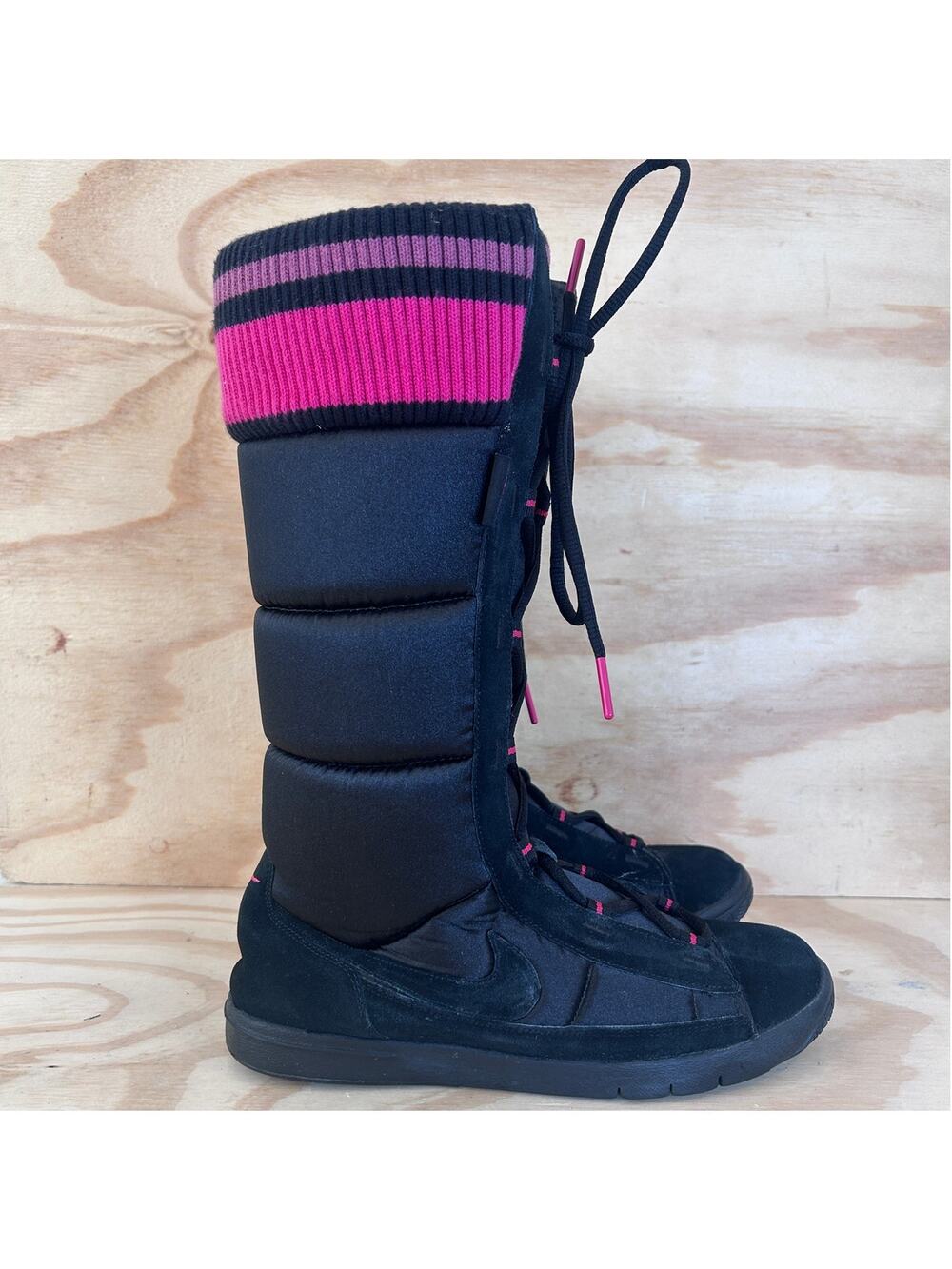 Nike - Winter Hi 2 Puffer Y2K Tall -Boots -Black/Pink - Women's - 8 - 317244-002